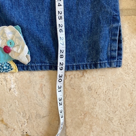 Coldwater Creek Patchwork denim jacket Womens M Overshirt Barn chore Tunic - Picture 10 of 14